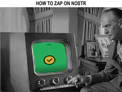 Man zapping on Nostr
