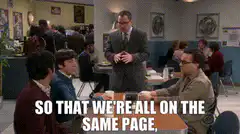 So that we're all on the same page