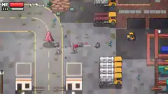 Pixel art zombie survival game gameplay
