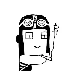 Bitcoin eyes cartoon character