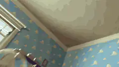 Buzz Lightyear falling through Andy's room