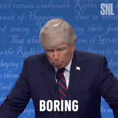 Alec Baldwin as Trump says boring