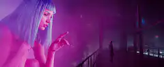 Giant woman pointing at small man