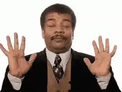 Neil deGrasse Tyson shrugging