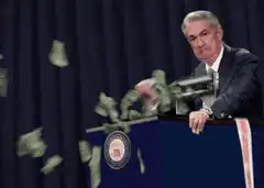 Jerome Powell machine gun money