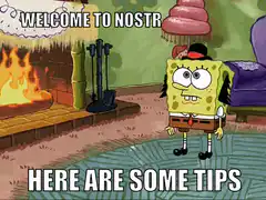 Spongebob Nostr Tips
