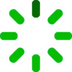 green loading spinner