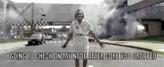 Joker walking away from explosion