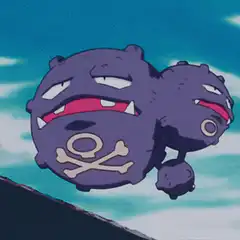 Koffing and Weezing puffing smoke