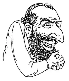 Man with big nose and beard