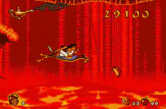 Aladdin flying on magic carpet