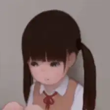 anime girl holding eggs