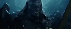 Azog the Defiler rallying his army