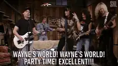 Wayne's World band singing excellent