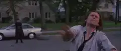 Willem Dafoe dodging sparks