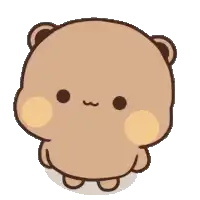 Cute round bear character