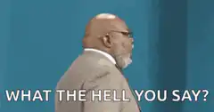 What the hell you say?