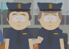 Officer Barbrady and Officer Tolbert say Nice