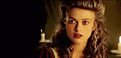 Keira Knightley wide eyes