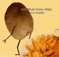 potato making chips