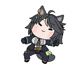 Chibi horse girl dancing