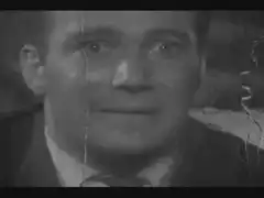 Man's face flickers and changes expression
