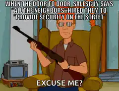 Homer Simpson shotgun excuse me