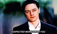 I expected more from you