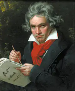 Beethoven writing but dont wait