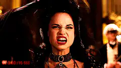 Vampire Bride Snarls and Reveals Fangs