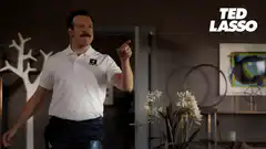 Ted Lasso points and says yes