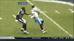 NFL player tackling another player