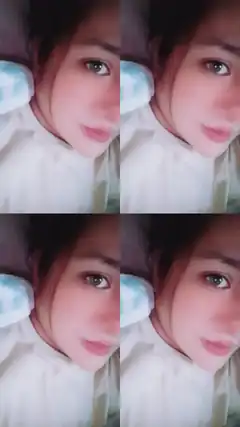 Girl lying down with blue earphones