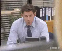 Jim Halpert shocked and confused
