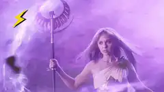 Nebula as a goddess with staff