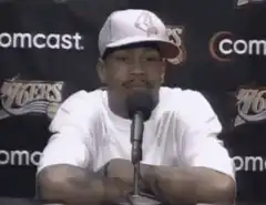 Allen Iverson press conference nod