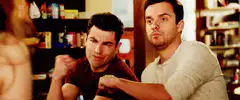 Two guys with star eyes