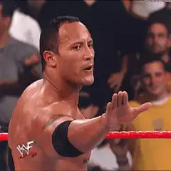 The Rock stares down the camera