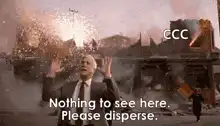 Nothing to see here please disperse
