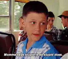 Stupid is as stupid does
