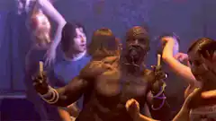 Terry Crews dancing in a club