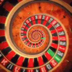 Spinning roulette wheel spiral