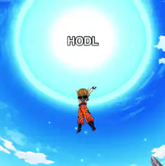 Goku HODLing in the sky