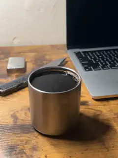 coffee cup on desk