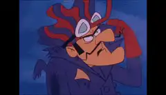 Wario adjusting his goggles