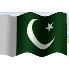 Pakistan flag waving