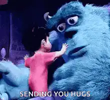 Sulley hugging Boo