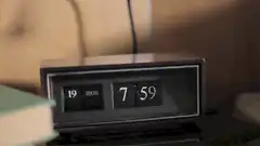 Flip clock showing 7:60