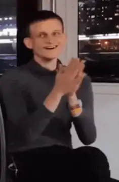 Tom Holland clapping excitedly