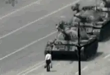 Tiananmen Square Man vs Tanks